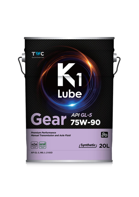 K1 Lube Gear GL-5 75W-90 20L メーカー提供商品写真