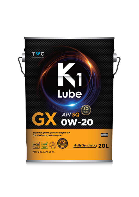 K1 Lube GX SQ 0W-20 20L メーカー提供商品写真