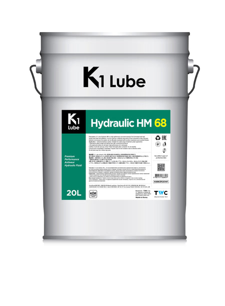 K1 Lube Hydraulic HM 68 20L メーカー提供商品写真