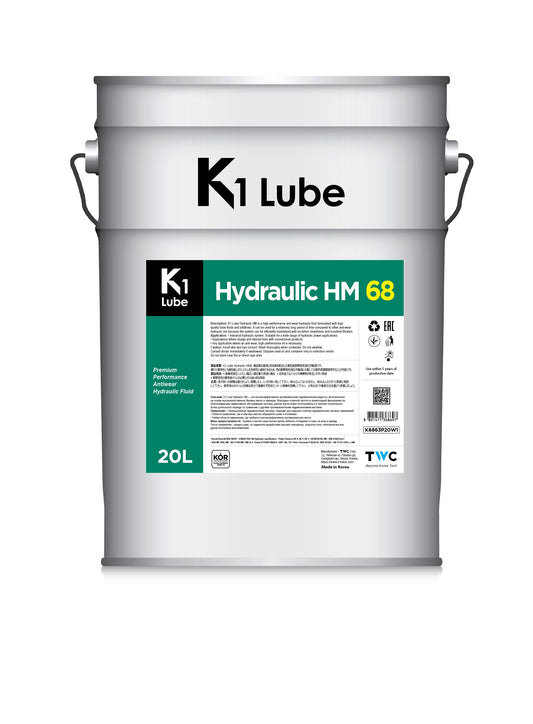 K1 Lube Hydraulic HM 68 20L メーカー提供商品写真